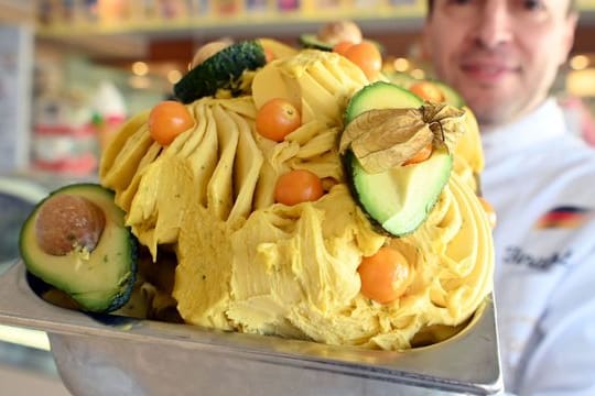 Avocado-Physalis Sorbet Eis für Weltmeisterschaft