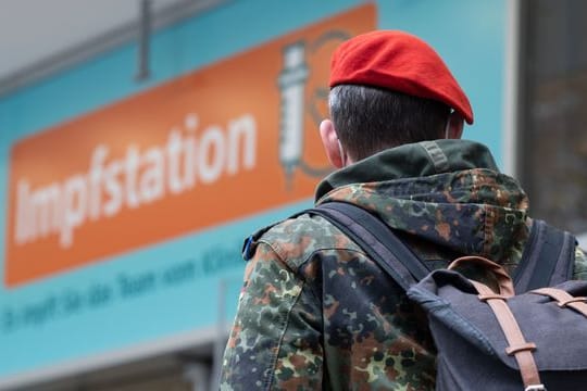 Impfstation in der Stuttgarter Innenstadt