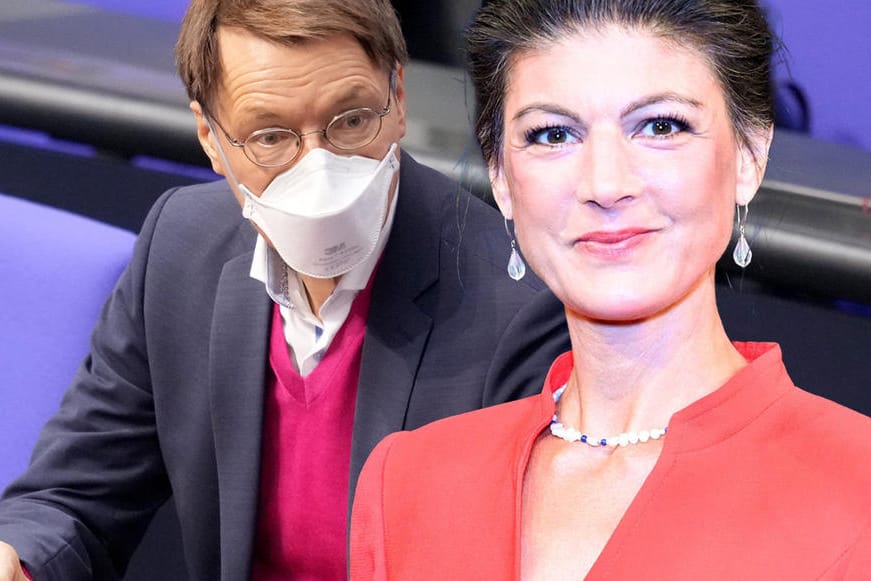 Karl Lauterbach kritisiert Sahra Wagenknechts Haltung zur Impfung gegen das Coronavirus.