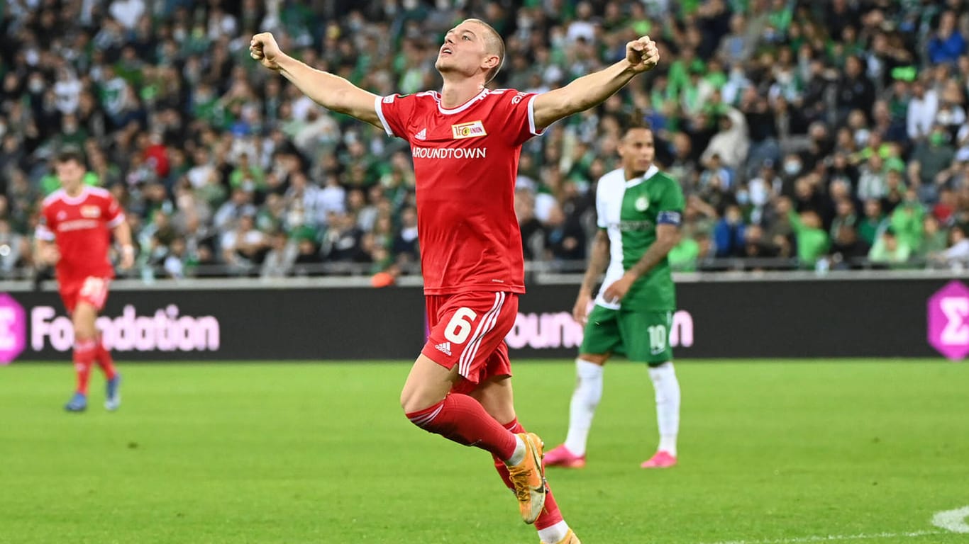 Julian Ryerson: Der Berliner Defensivmann erzielte das goldene Tor gegen Maccabi Haifa.