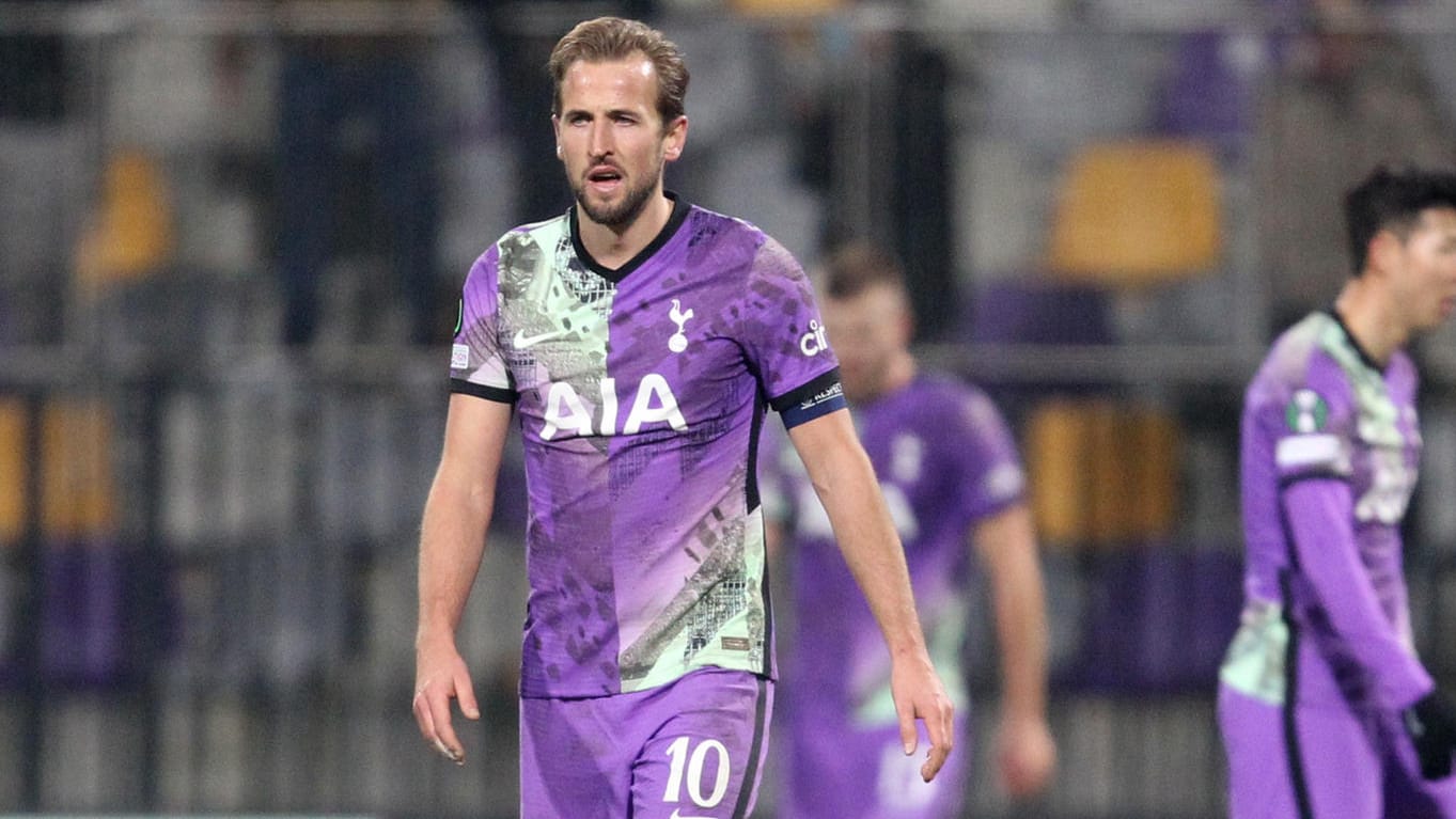 Harry Kane: Der Spurs-Torjäger enttäuschte mit seinem Team in Slowenien.