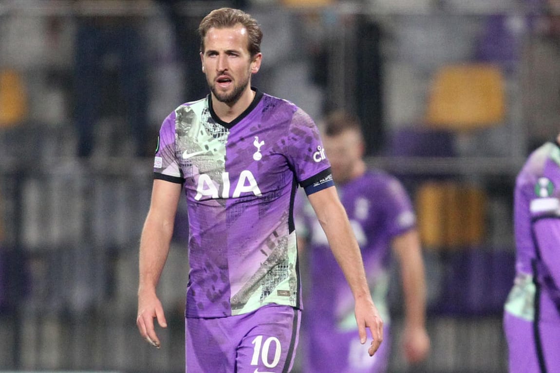 Harry Kane: Der Spurs-Torjäger enttäuschte mit seinem Team in Slowenien.