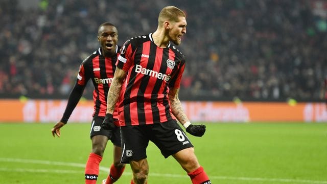 Robert Andrich steuerte beim Sieg gegen Celtic einen Doppelpack bei. Robert Andrich steuerte beim Sieg gegen Celtic einen Doppelpack bei.