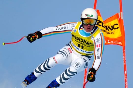 Romed Baumann geht bei der Abfahrt in Lake Louise an den Start.