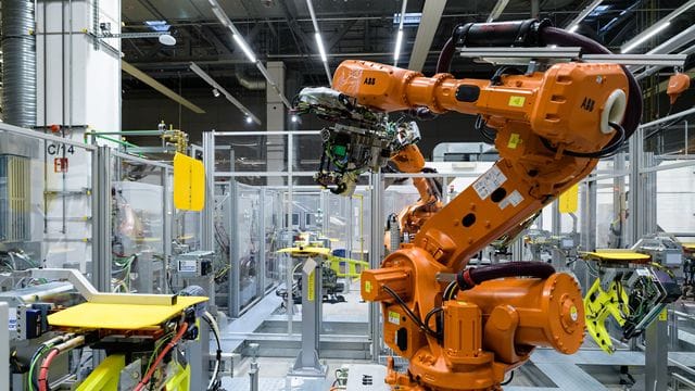5G-Testzelle im Karosseriebau Porsche Leipzig