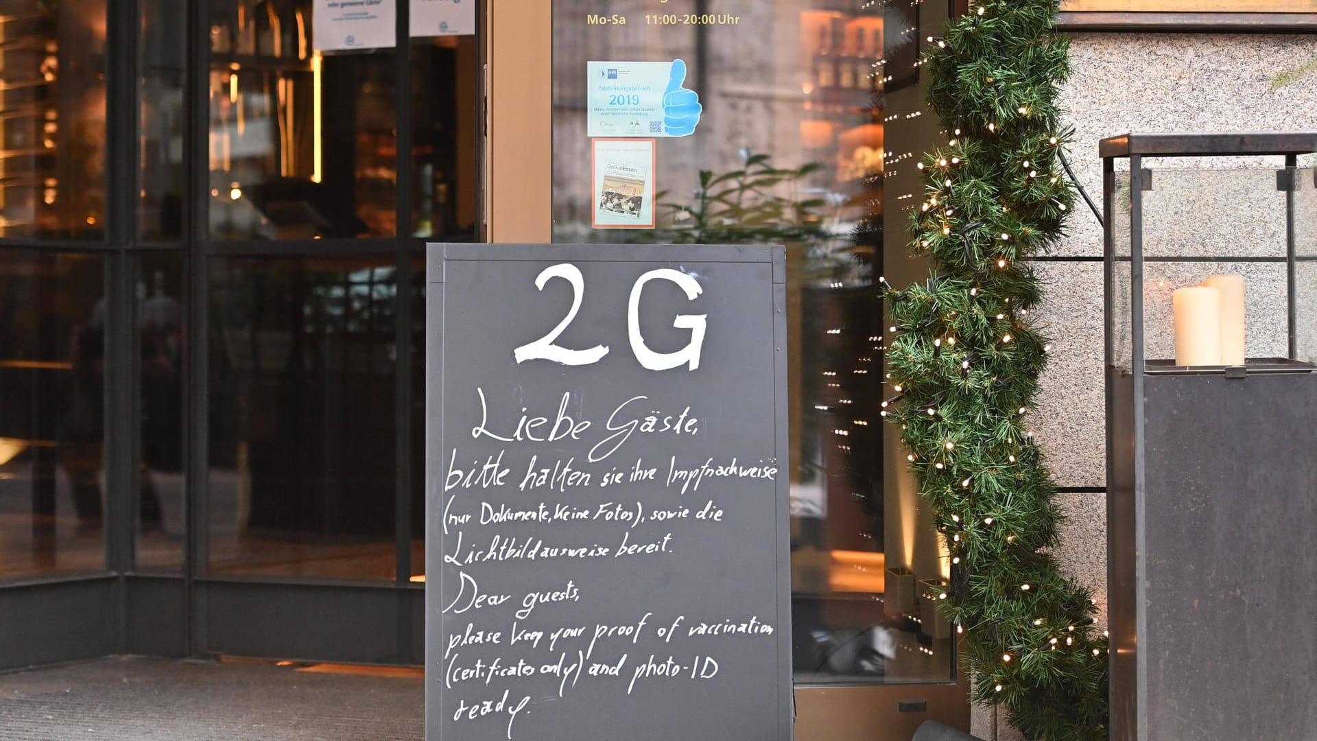 2G-Regel im Restaurant: Auch das erhöht den Druck auf Ungeimpfte.