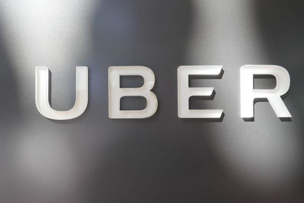 Das Uber-Firmenlogo am Hauptsitz des Unternehmens in San Francisco.