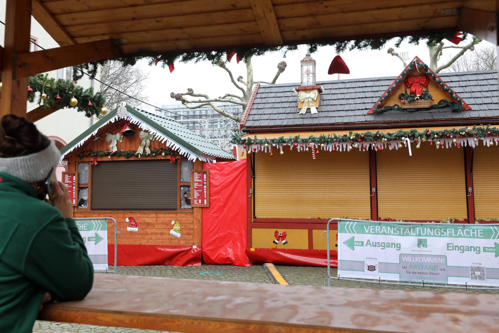 Geschlossene Stände: Viele Weihnachtsmärkte machen in diesem Jahr nicht auf.