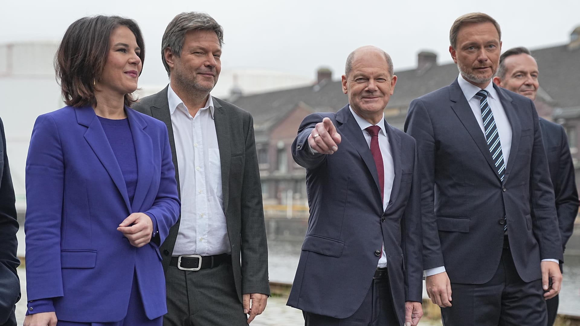 Koalitionspartner Baerbock, Habeck, Scholz und Lindner: Die Ampel hat eine Vision.