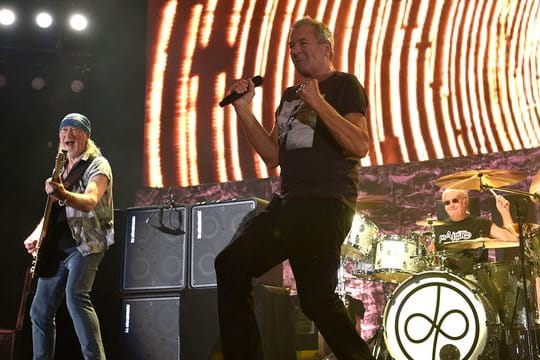 Die Chemie stimmt: Bassist Roger Glover (l-r), Sänger Ian Gillan und Schlagzeuger Ian Paice.