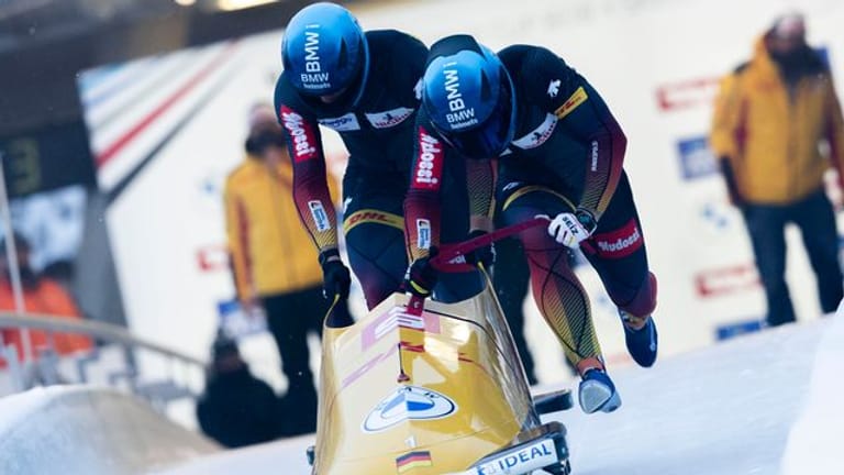 Francesco Friedrich und Thorsten Margis siegten im Eiskanal von Innsbruck.