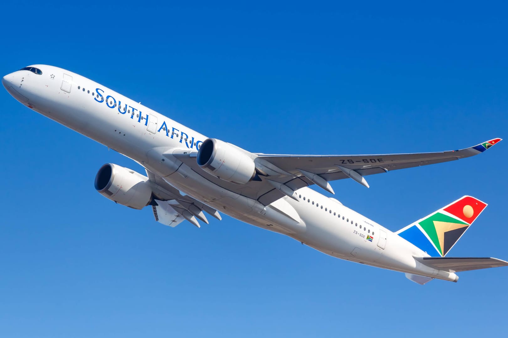 Ein Flugzeug der South African Airways (Symbolbild): Einige Länder im südlichen Afrika sind als Virusvariantengebiet eingestuft.