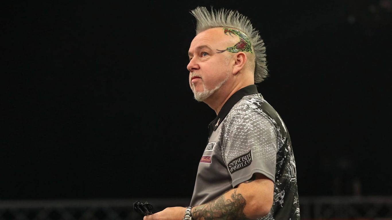 Peter Wright: Der Darts-Profi konnte sein Duell gegen Adrian Lewis gewinnen.