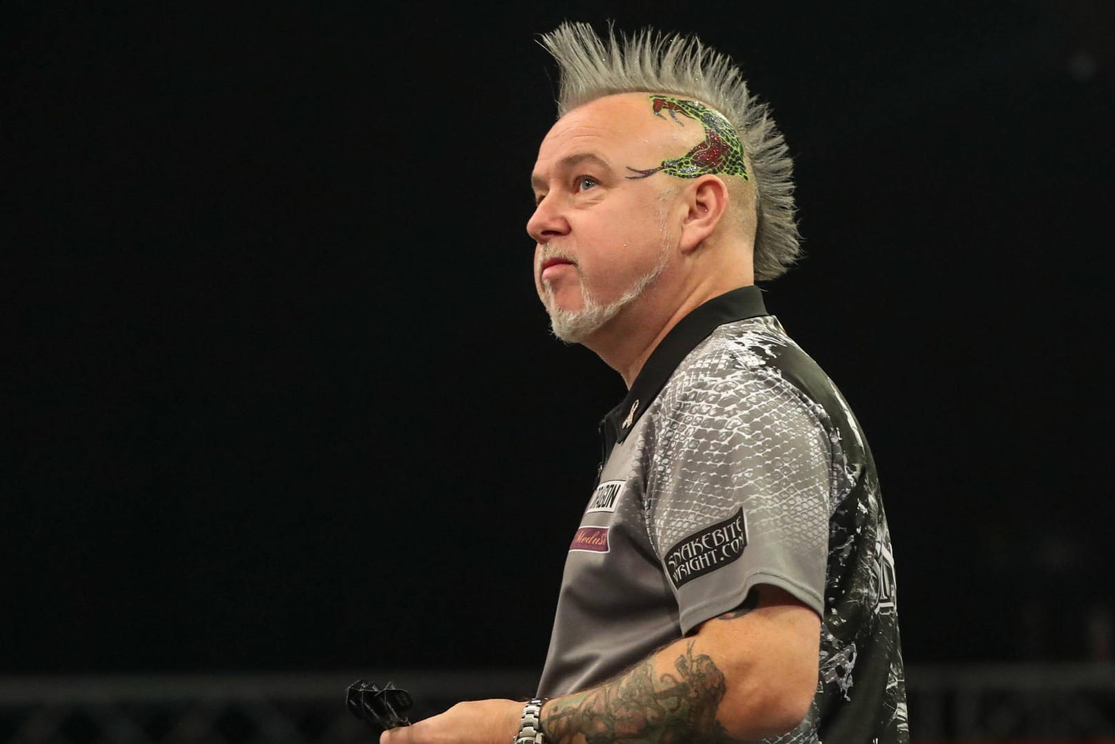 Peter Wright: Der Darts-Profi konnte sein Duell gegen Adrian Lewis gewinnen.