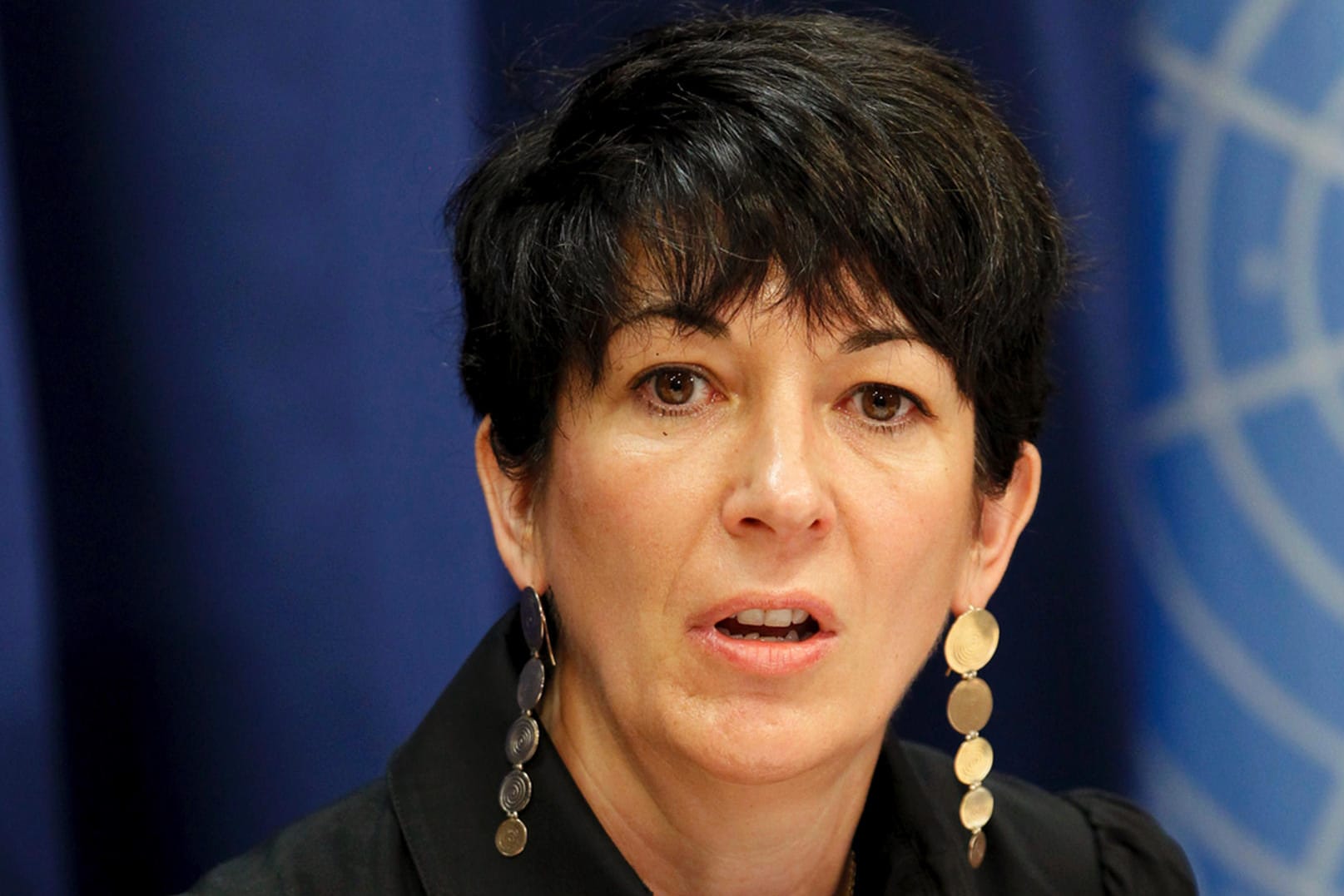 Ghislaine Maxwell bei einer Pressekonferenz im Hauptquartier der Vereinten Nationen (Archivbild): Der Prozess gegen die 59-Jährige soll am Montag starten.