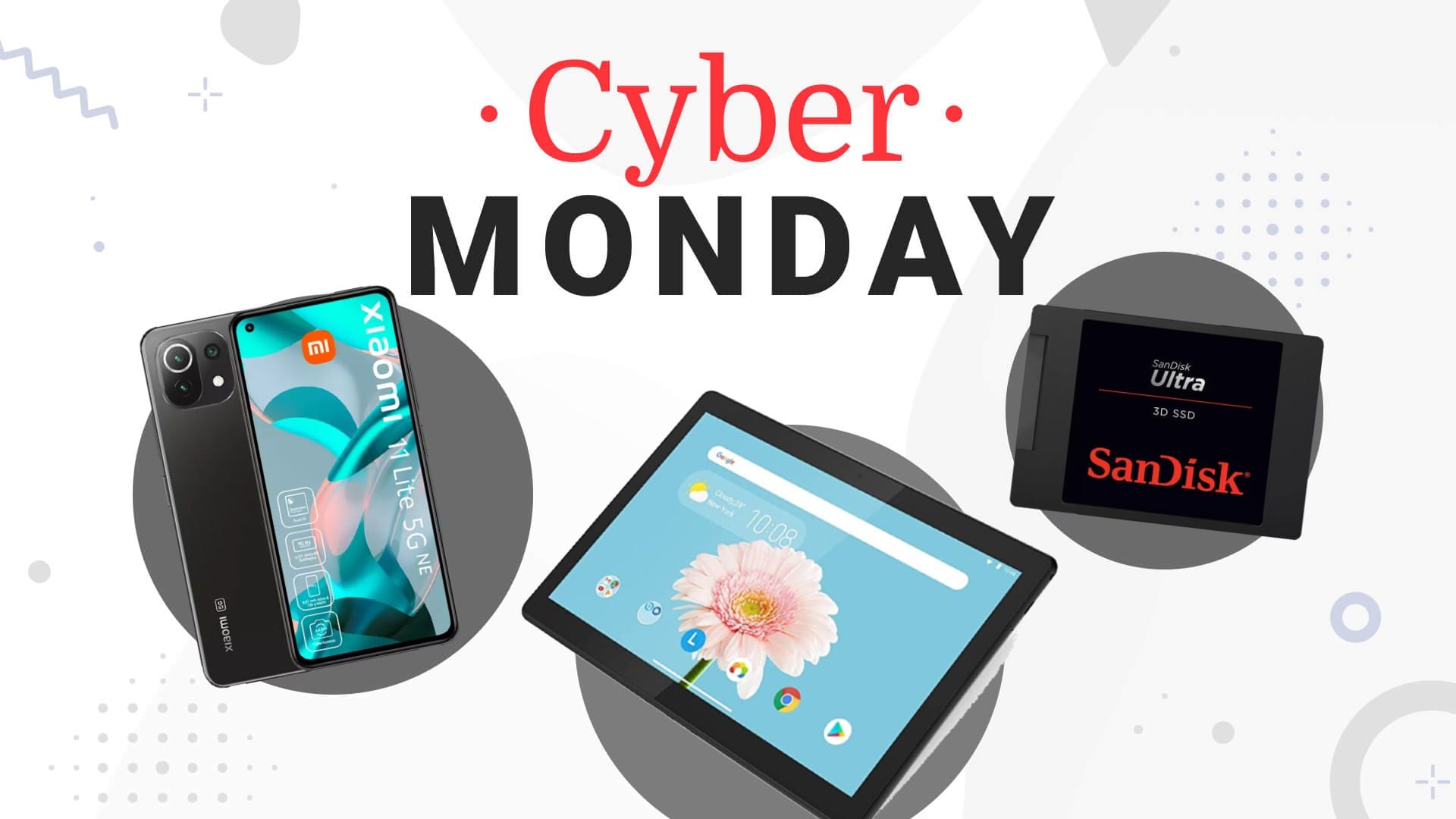 Die besten Technik-Deals am Cyber Monday mit Smartphones, SSDs und einem Tablet.