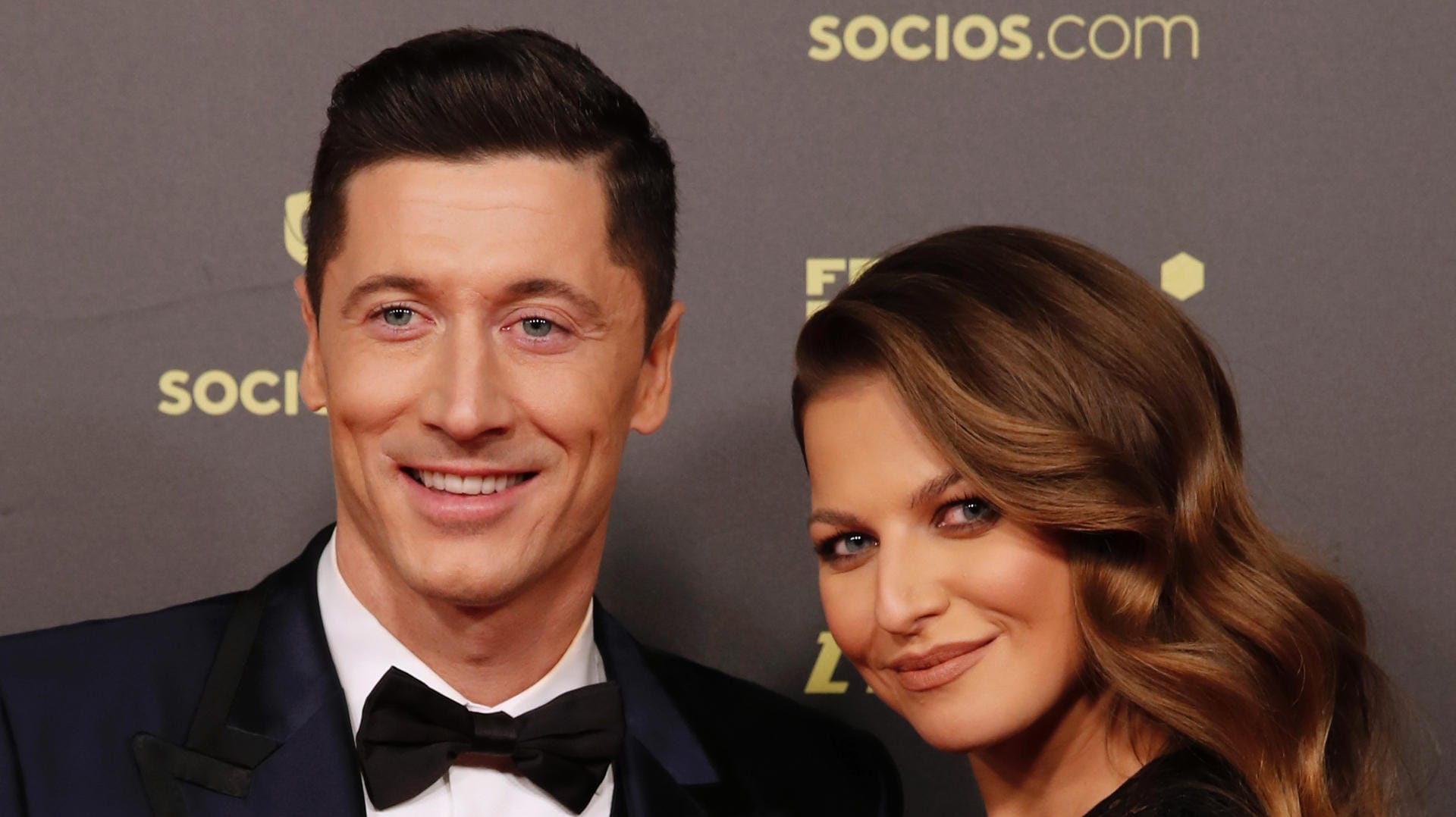 Robert Lewandowski vor der Gala mit seiner Frau Anna.