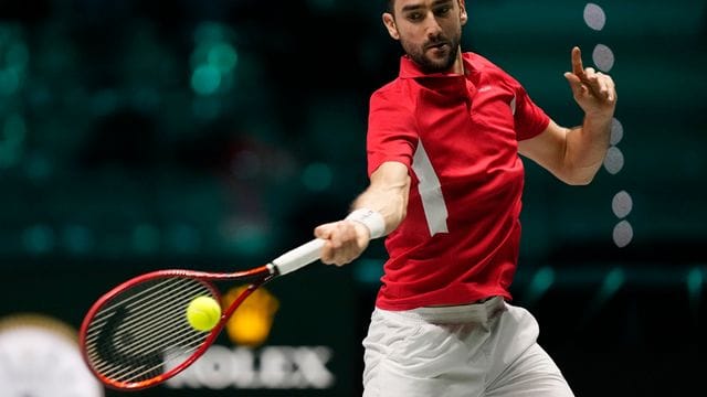 Kroatiens Marin Cilic in Aktion.