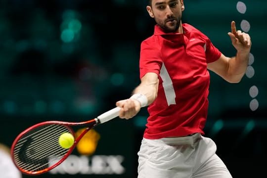 Kroatiens Marin Cilic in Aktion.