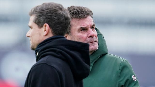 Nürnberg-Coach Klauß und Sportvorstand Hecking Nürnberg-Coach Klauß und Sportvorstand Hecking
