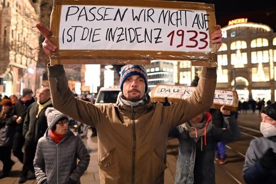 Corona-Proteste in Thüringen