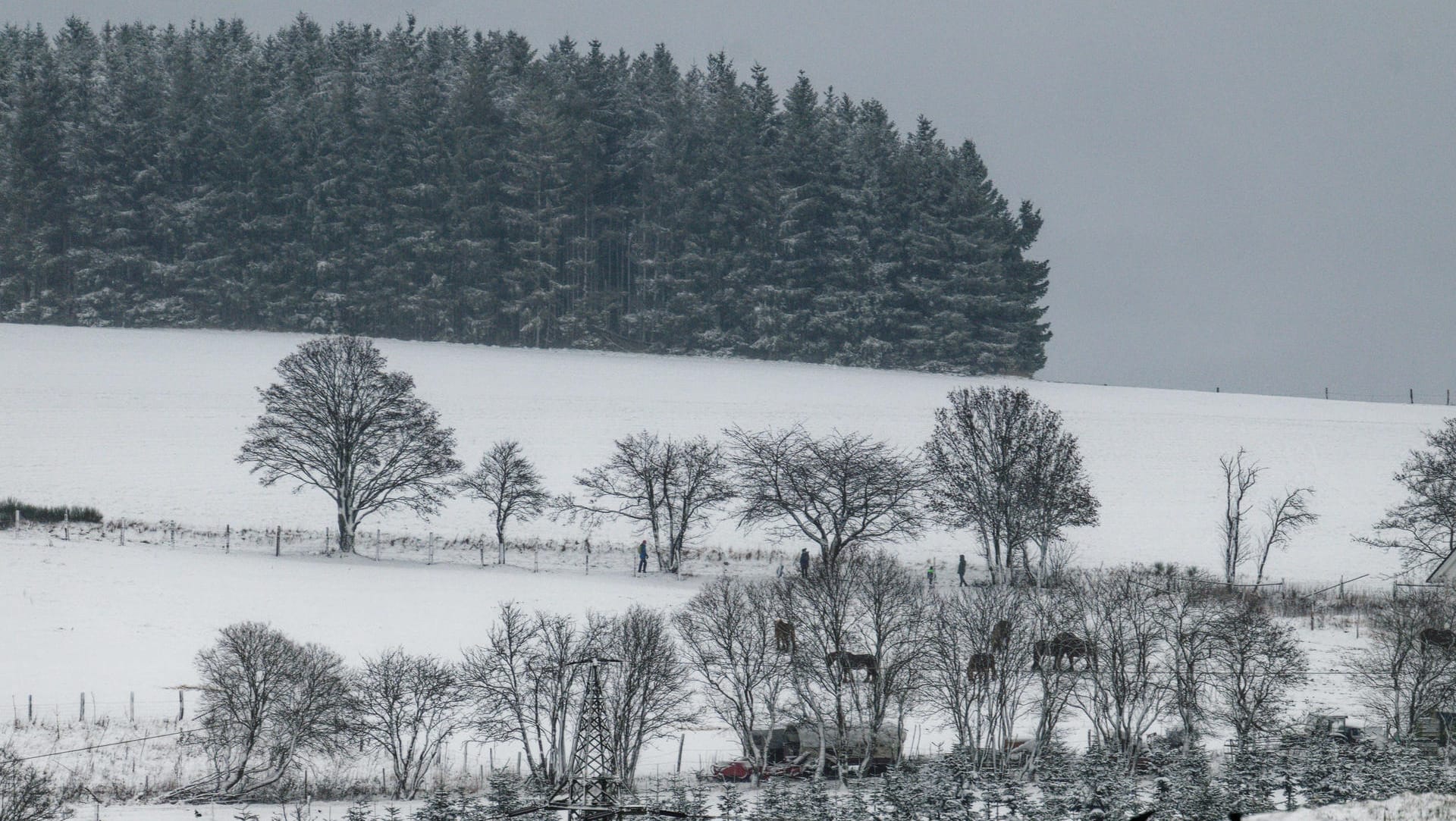 Winterberg in Nordrhein-Westfalen: In einigen Teilen Deutschlands ist der Winter angekommen. Winterberg in Nordrhein-Westfalen: In einigen Teilen Deutschlands ist der Winter angekommen.
