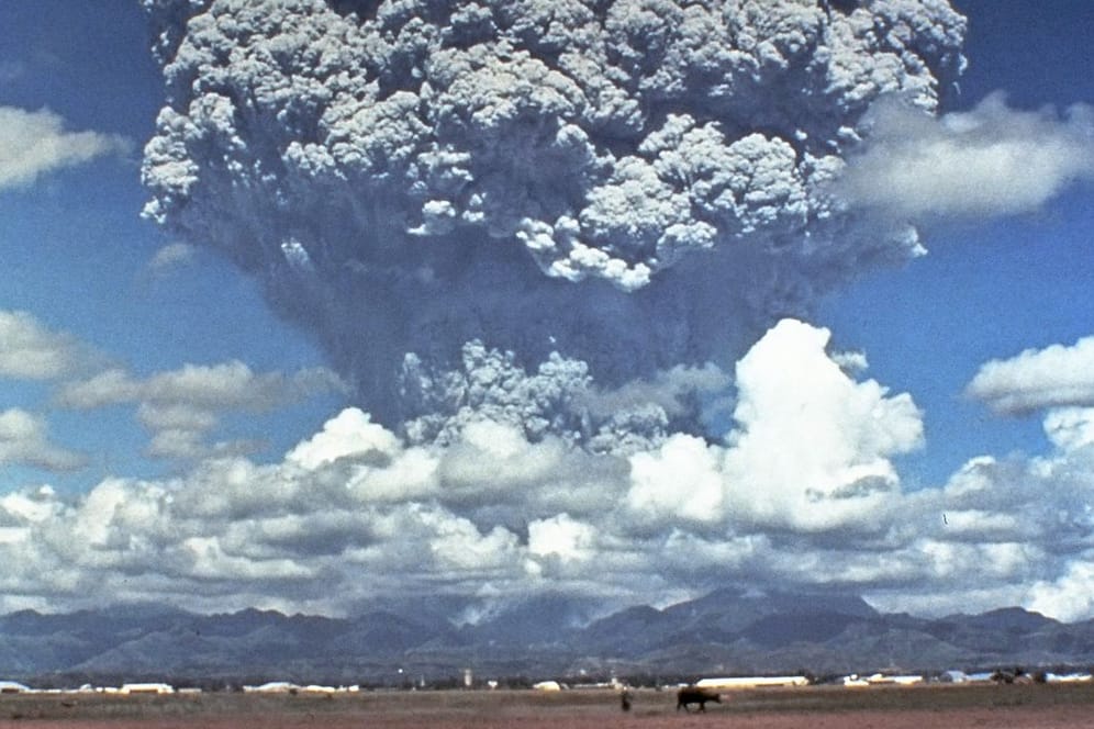 Ausbruch: Vor 30 Jahren führte die Eruption des Pinatubo zu einer gewaltigen Aschewolke, die eine globale Abkühlung auslöste.
