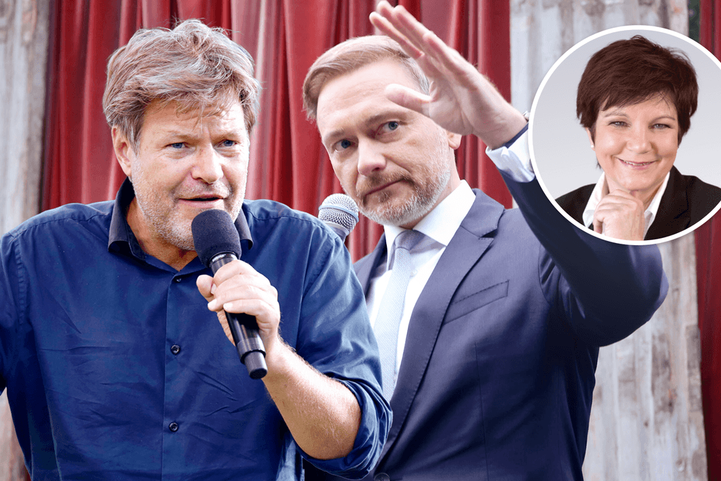 Robert Habeck und Christian Linder (Fotomontage): Die künftigen Wirtschafts- und Finanzminister sollten sich gute Leute in ihre Häuser holen, rät Kolumnistin Ursula Weidenfeld.