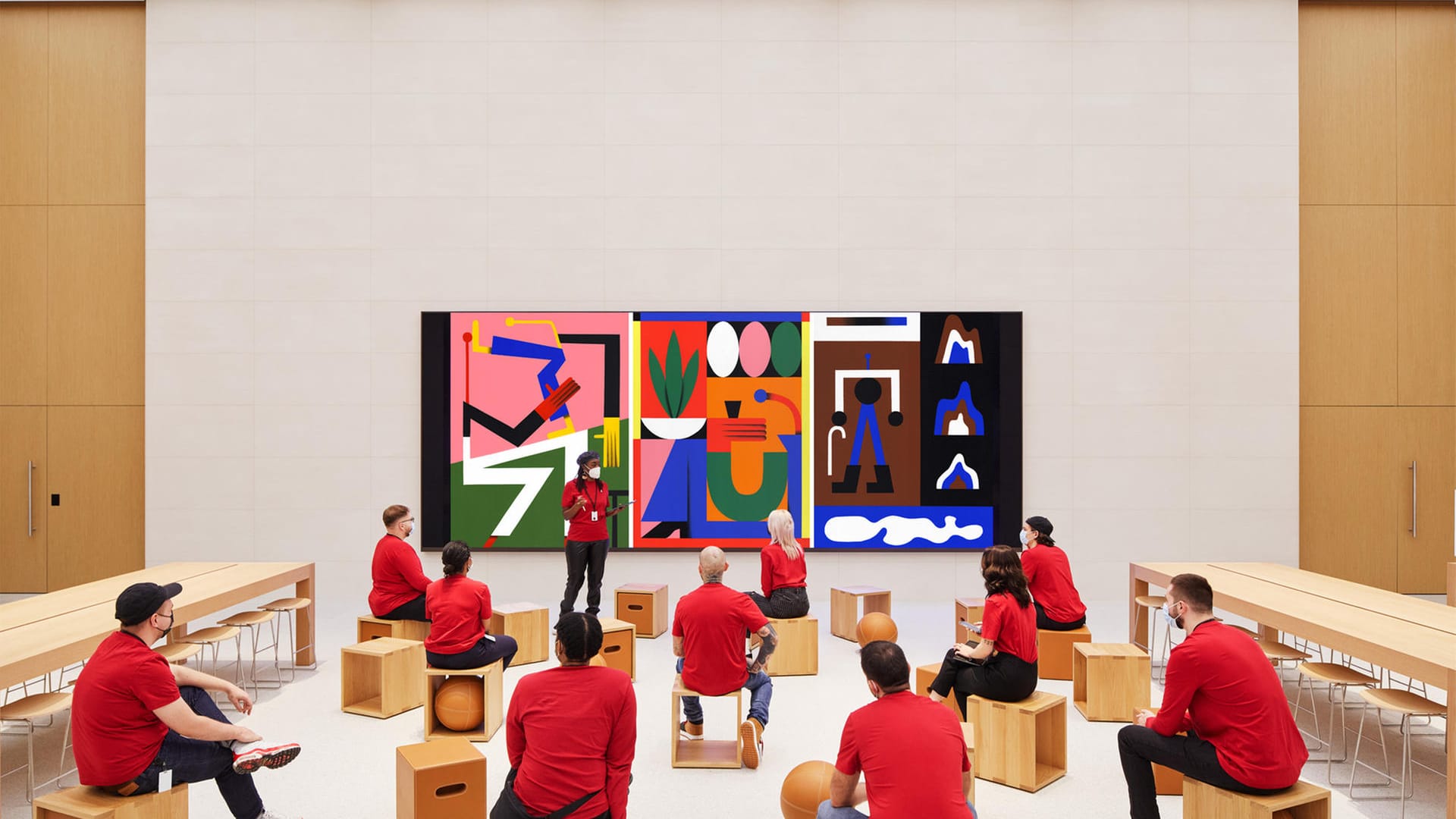 Videowall im Store: Die Wall soll Kunden helfen, ihre Produkte noch besser nutzen zu können.