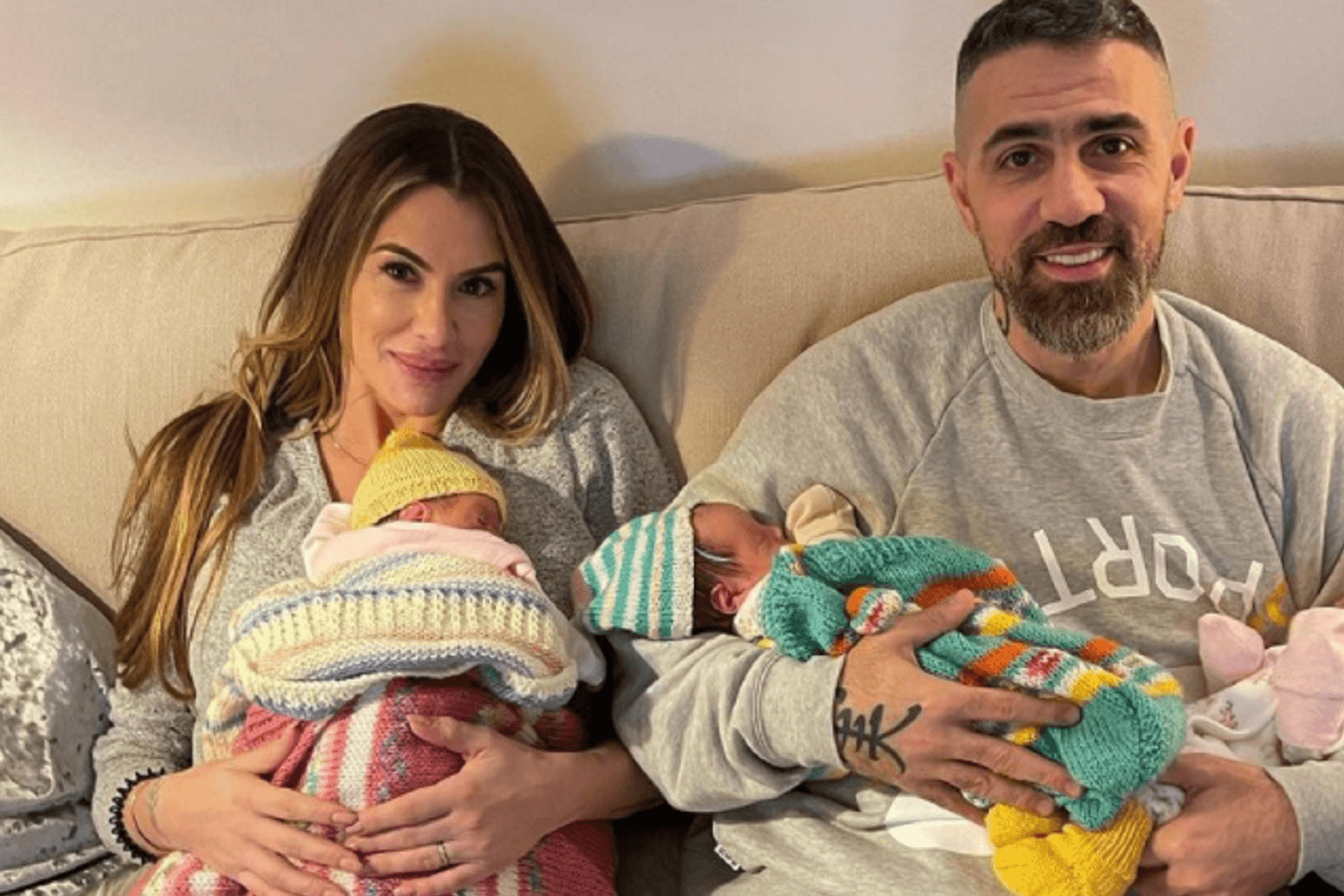 Anna-Maria Ferchichi und Bushido: Hier posieren sie mit ihren drei Töchtern.
