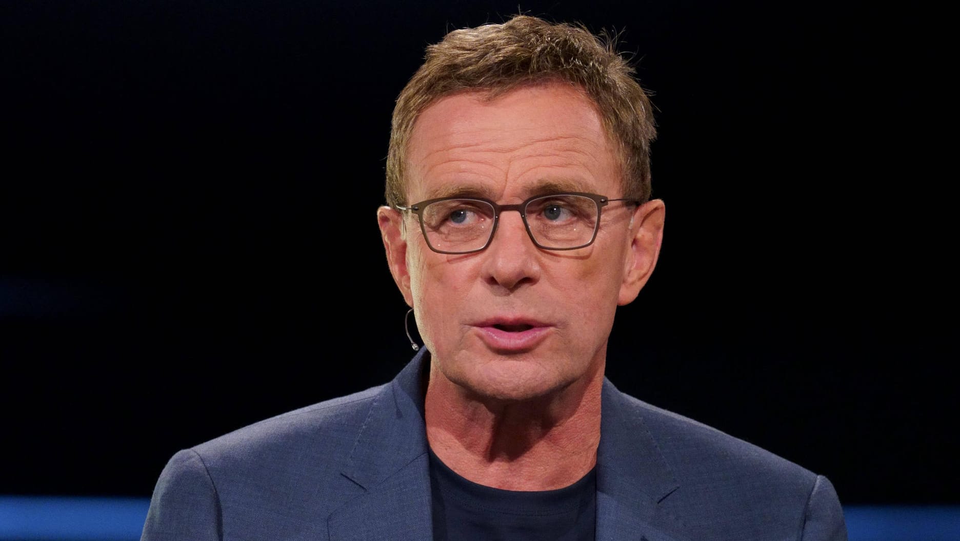 Muss noch auf sein England-Debüt warten: Der Teammanager von Manchester United, Ralf Rangnick. Muss noch auf sein England-Debüt warten: Der Teammanager von Manchester United, Ralf Rangnick.