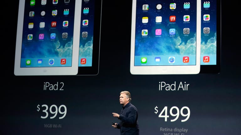 Phil Schiller zeigt das iPad Air und das iPad mini