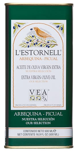 Auch das spanische Öl "L'Estornell Arbequina Picual Natives Olivenöl extra" konnte die Tester nicht überzeugen. Note "Mangelhaft" wegen Belastung mit Mineralöl-Kohlenwasserstoffen (Preis 13,70 Euro pro Liter).