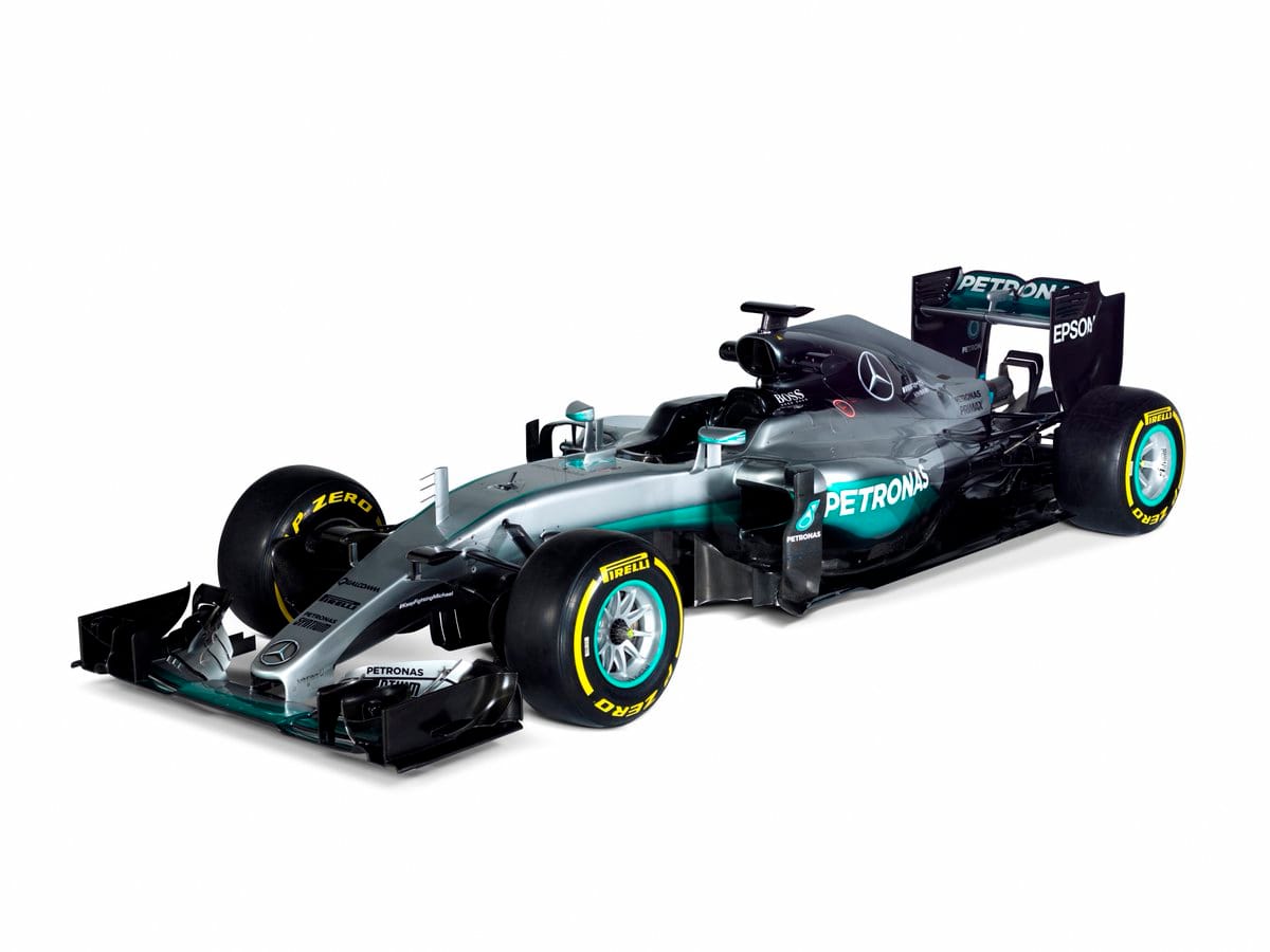 Der neue Wagen von Lewis Hamilton und Nico Rosberg.