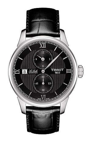 Top-Uhren auf der Baselworld 2016: Ein interessantes Modell kommt von Tissot. In Anlehnung an Regulator-Uhren werden die Stunden und Sekunden in der Mitte angezeigt. Der große Zeiger ist für die Darstellung der Minuten zuständig. Die Uhr kostet weniger als 1000 Euro.
