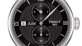 Top-Uhren auf der Baselworld 2016: Ein interessantes Modell kommt von Tissot. In Anlehnung an Regulator-Uhren werden die Stunden und Sekunden in der Mitte angezeigt. Der große Zeiger ist für die Darstellung der Minuten zuständig. Die Uhr kostet weniger als 1000 Euro.