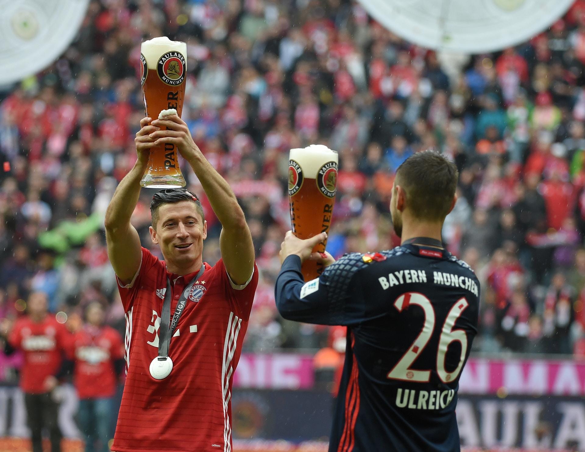 Die Meisterfeier des FC Bayern am 14. Mai 2016.