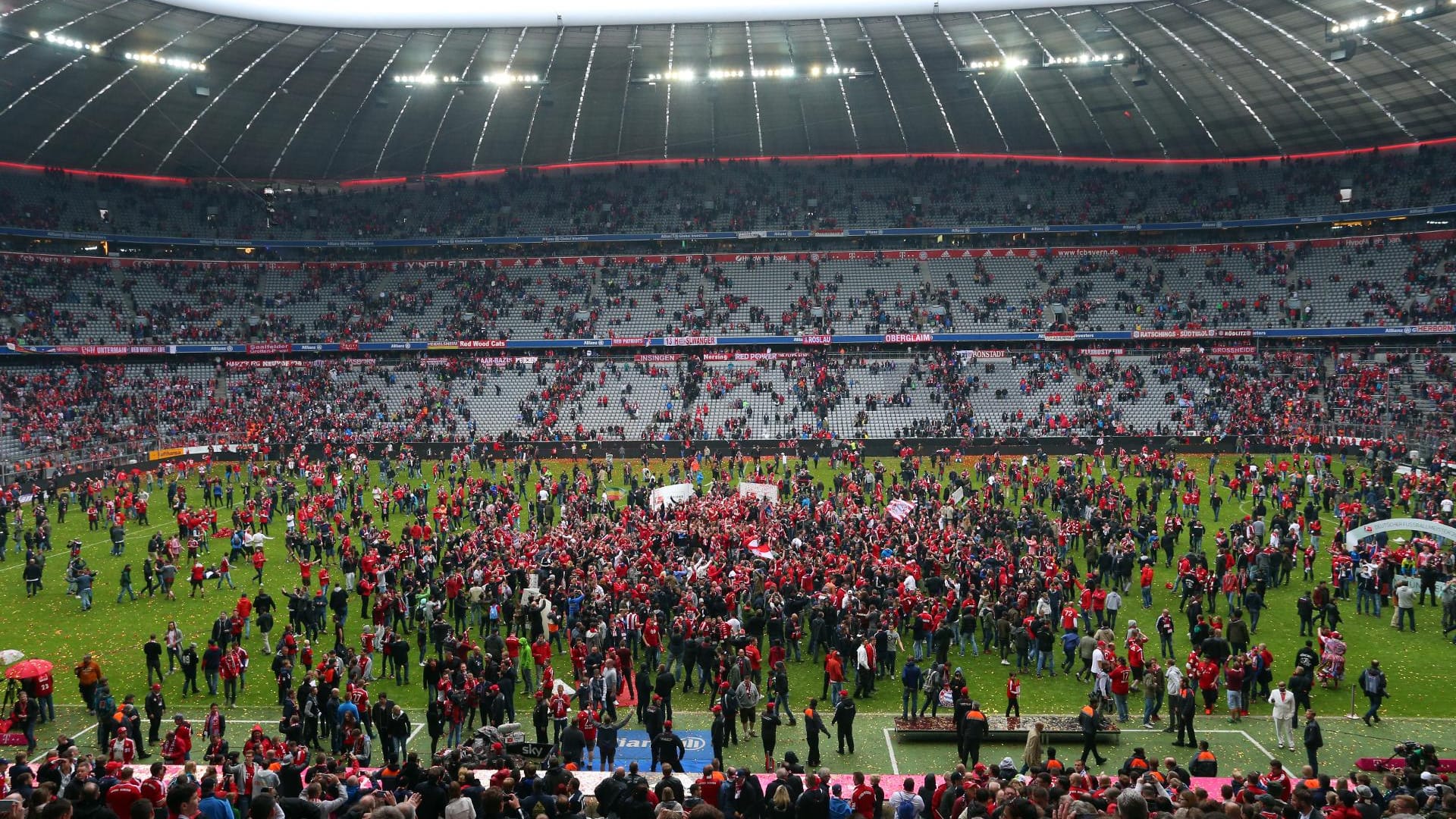 Die Meisterfeier des FC Bayern am 14. Mai 2016.