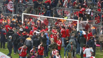 Die Meisterfeier des FC Bayern am 14. Mai 2016.