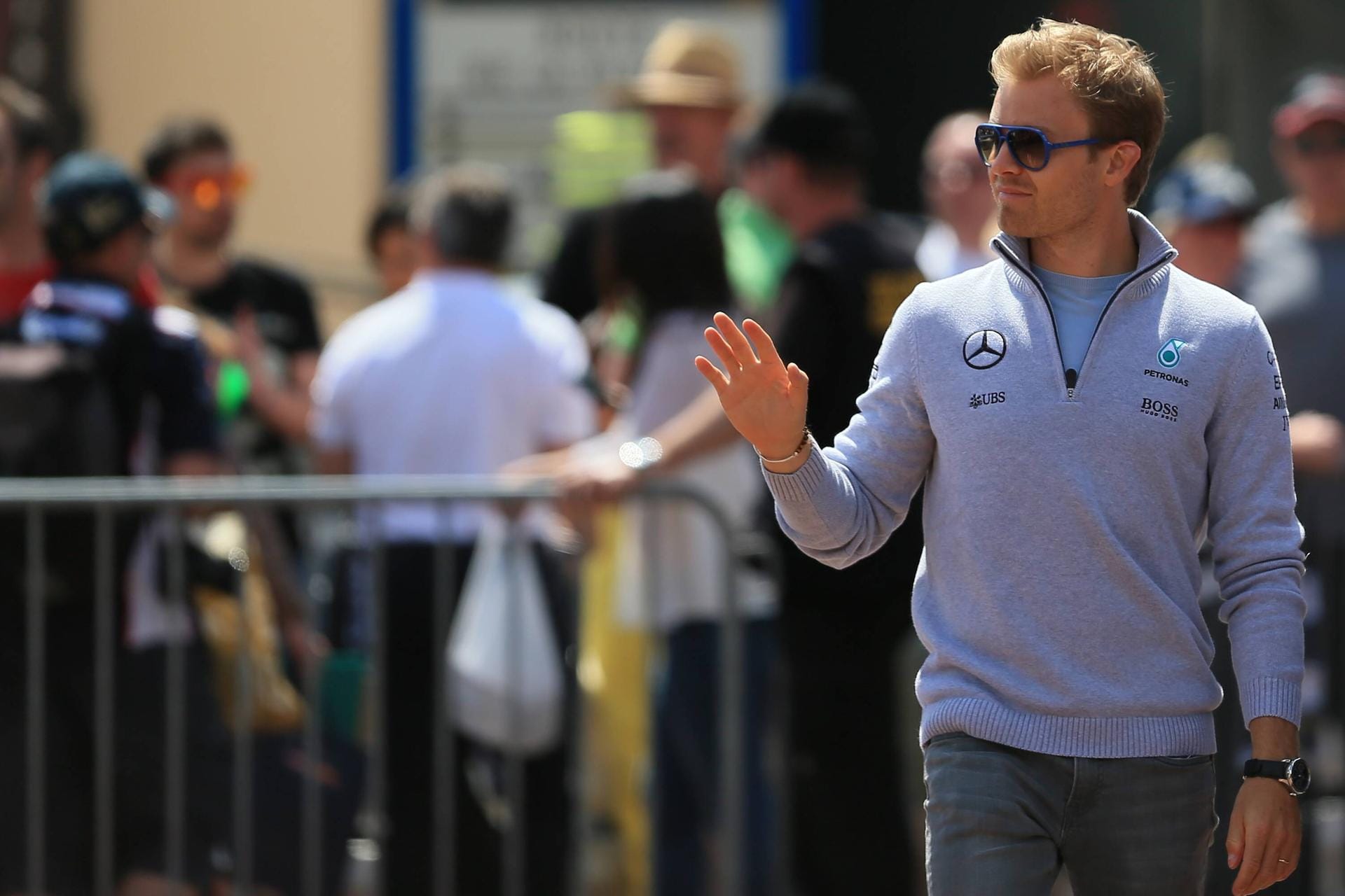 Ankunft des WM-Führenden: Nico Rosberg will bei seinem Heimrennen in Monaco den fünften Saison-Sieg holen.
