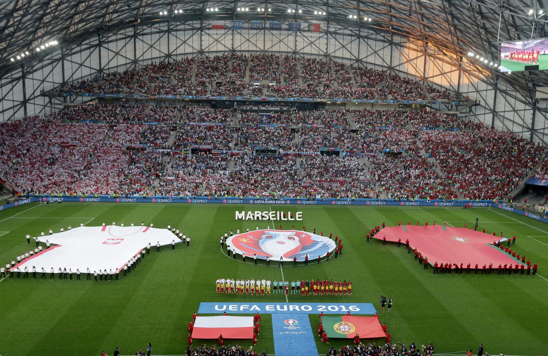 Mit dem Duell Polen gegen Portugal wird im Stade Vélodrome von Marseille das Viertelfinale der Europameisterschaft in Frankreich eröffnet.