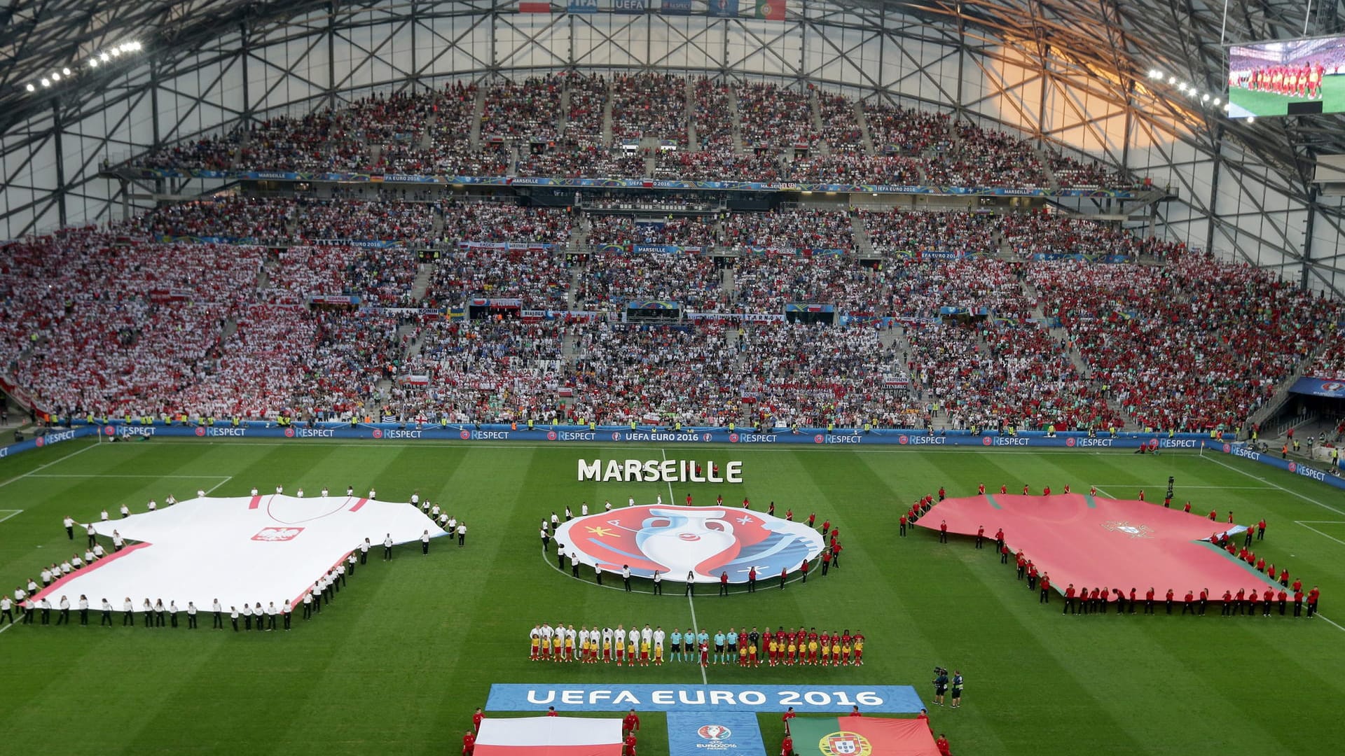 Mit dem Duell Polen gegen Portugal wird im Stade Vélodrome von Marseille das Viertelfinale der Europameisterschaft in Frankreich eröffnet.