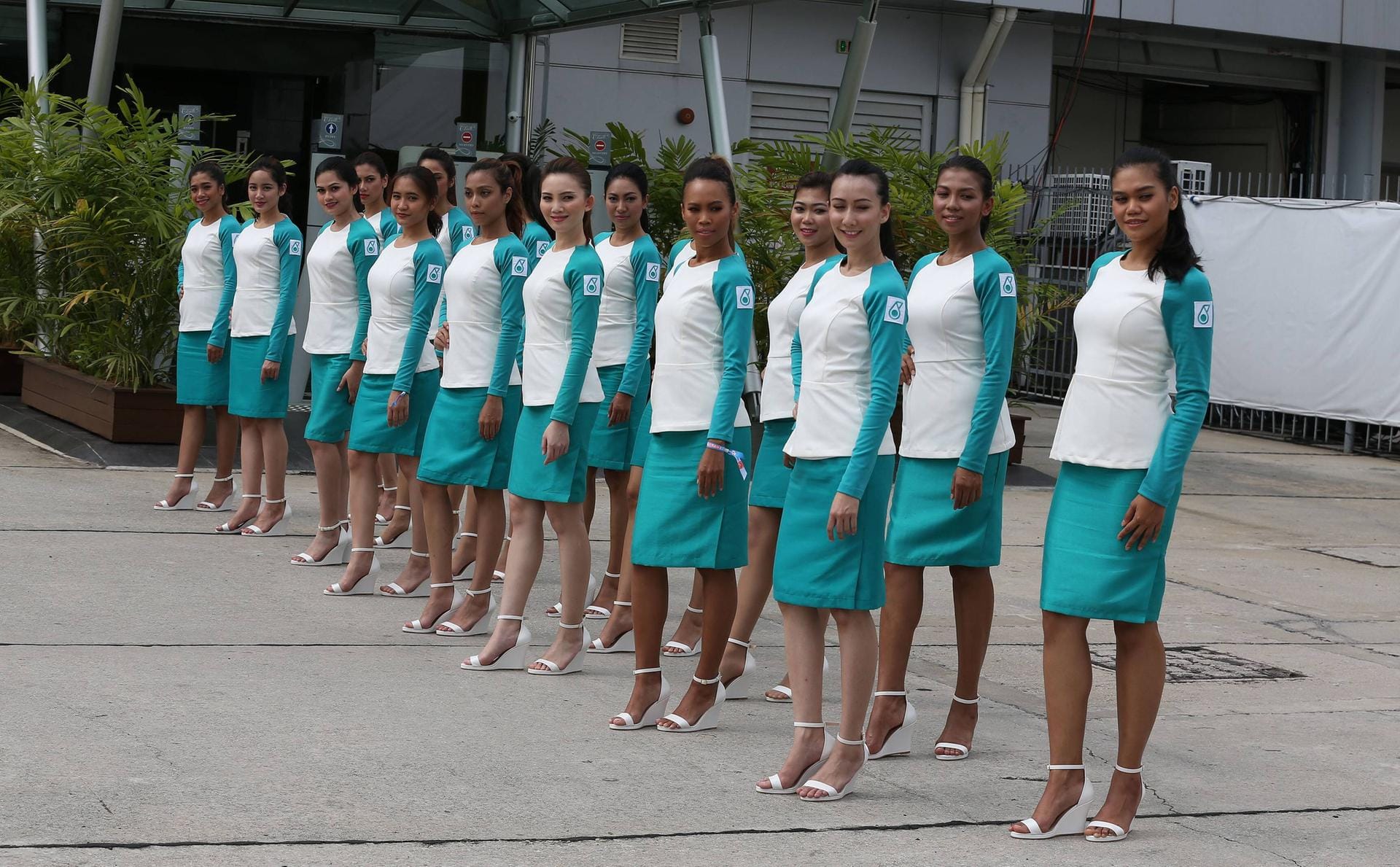 Bestens vorbereitet: Auch die Grid Girls freuen sich auf den Großen Preis von Malaysia.
