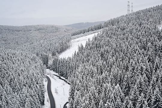 Winterwetter im Thüringer Wald