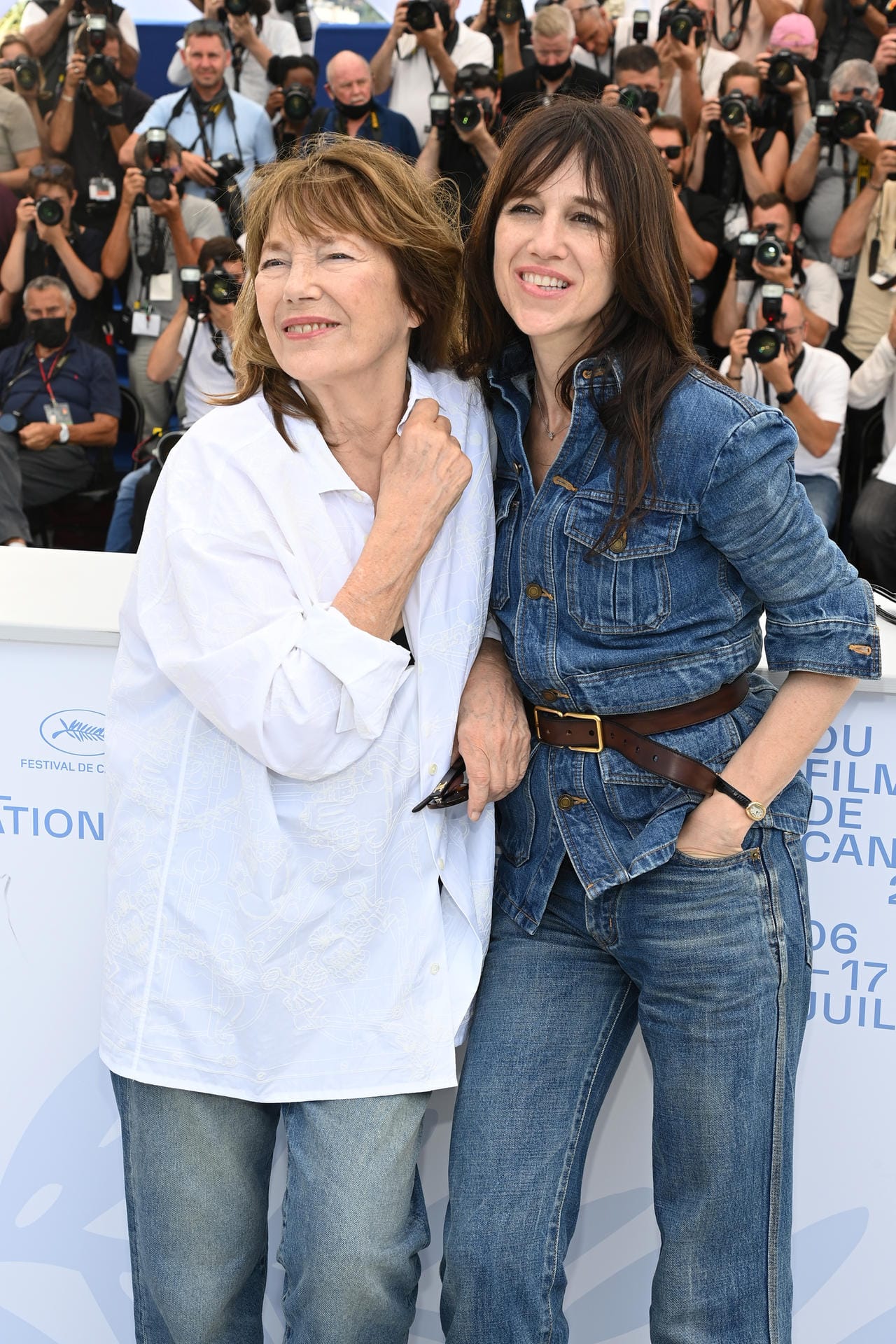 Juli 2021 mit Tochter Charlotte Gainsbourg