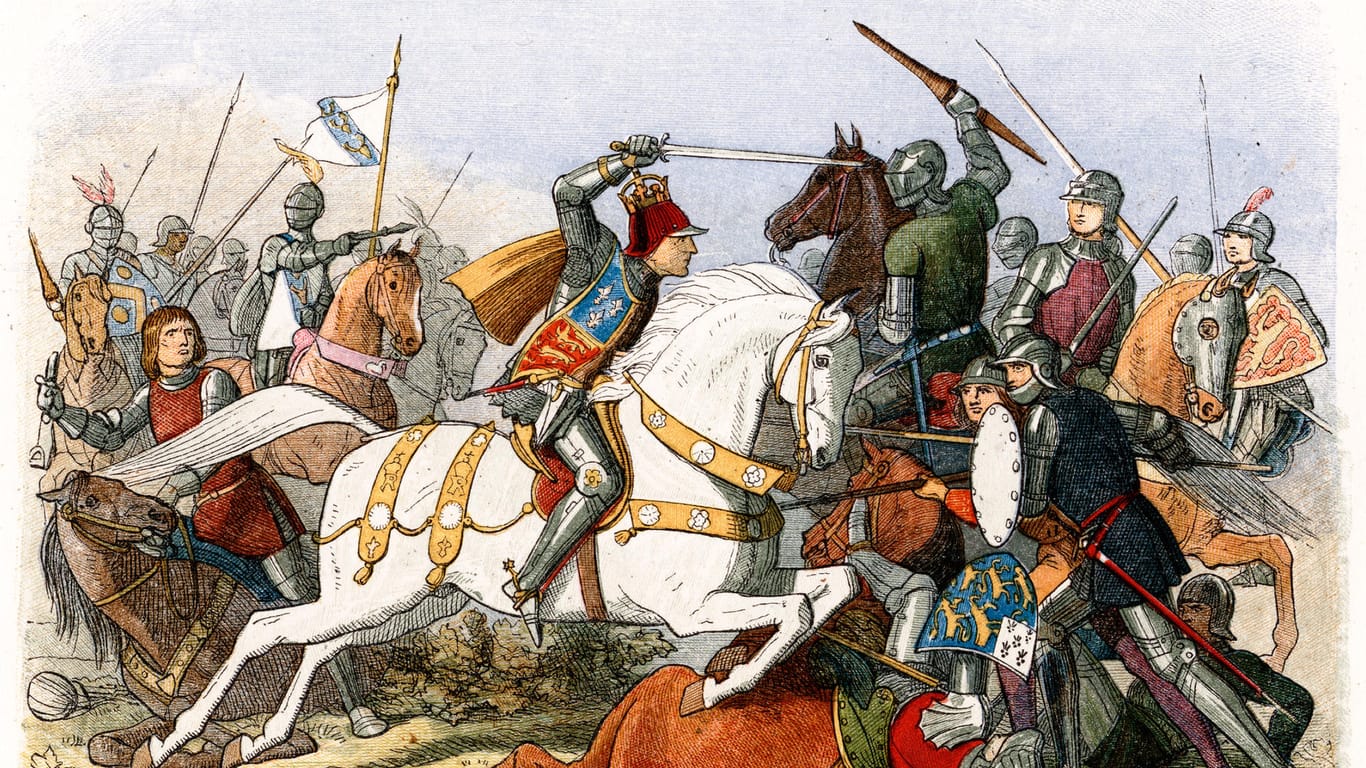Schlacht von Bosworth: 1485 trat der Englische Schweiß zum ersten Mal auf.