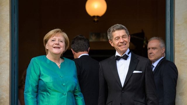 Angela Merkel mit ihrem Mann Joachim Sauer bei einer Premiere in Bayreuth.