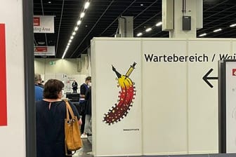 "Impfbanane" des Graffiti-Künstlers Baumgärtel