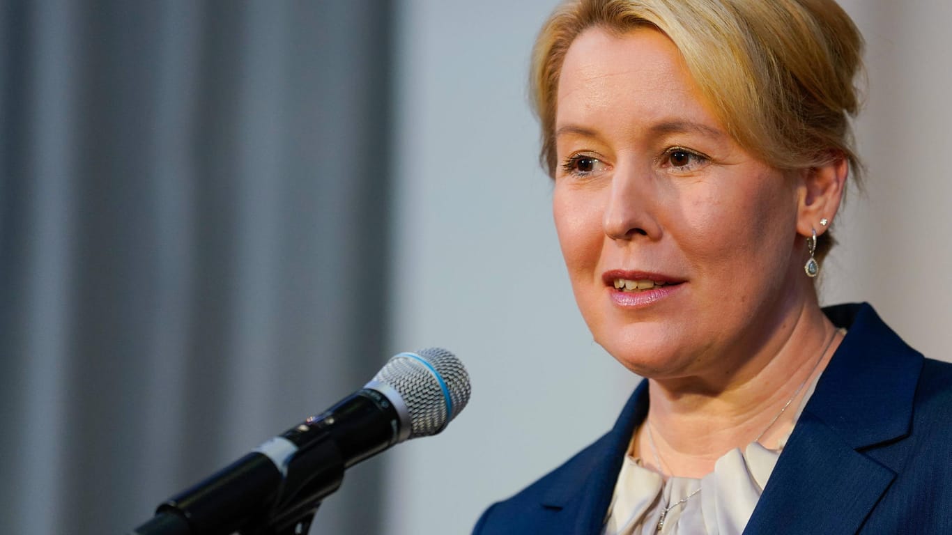 SPD-Politikerin Franziska Giffey (Archivbild): Am 21. Dezember will sie sich vom Abgeordnetenhaus zur Regierenden Bürgermeisterin von Berlin wählen lassen.