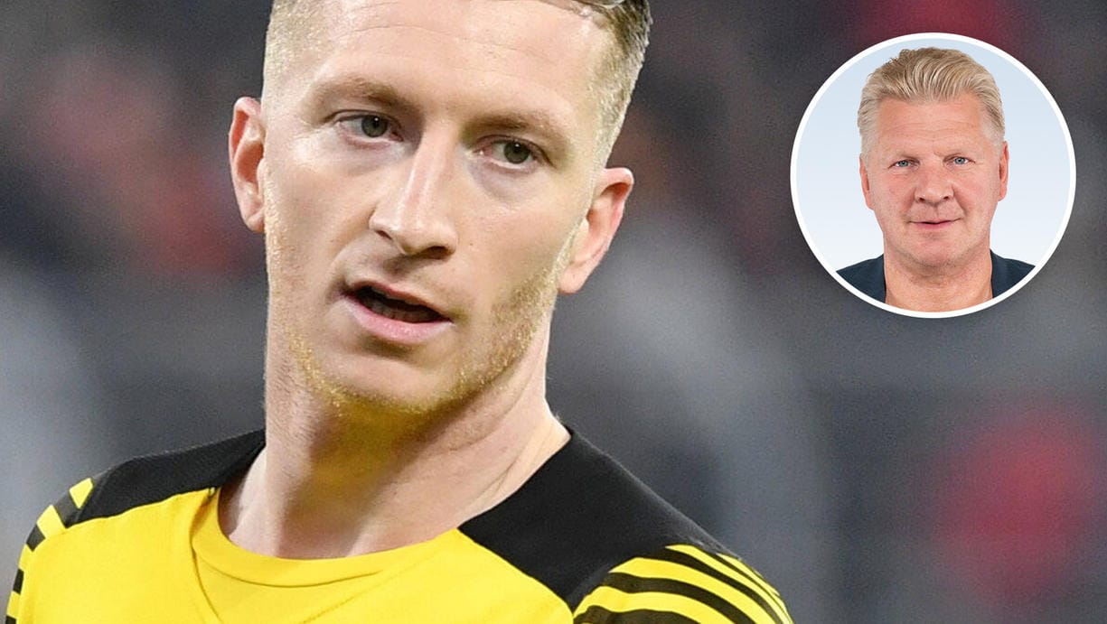 Marco Reus (l.) hat mit dem BVB zweimal den DFB-Pokal gewonnen, noch größere Titel fehlen ihm allerdings. Stefan Effenberg (Kreis) kann sich vorstellen, dass sich das bald ändert.